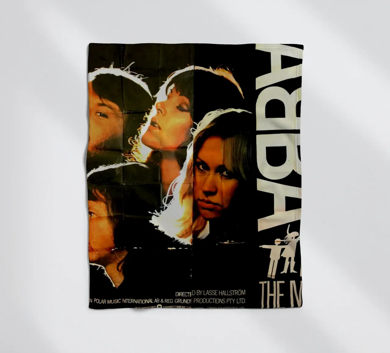 Vintage ABBA Vibes Only fleece blanket by buky