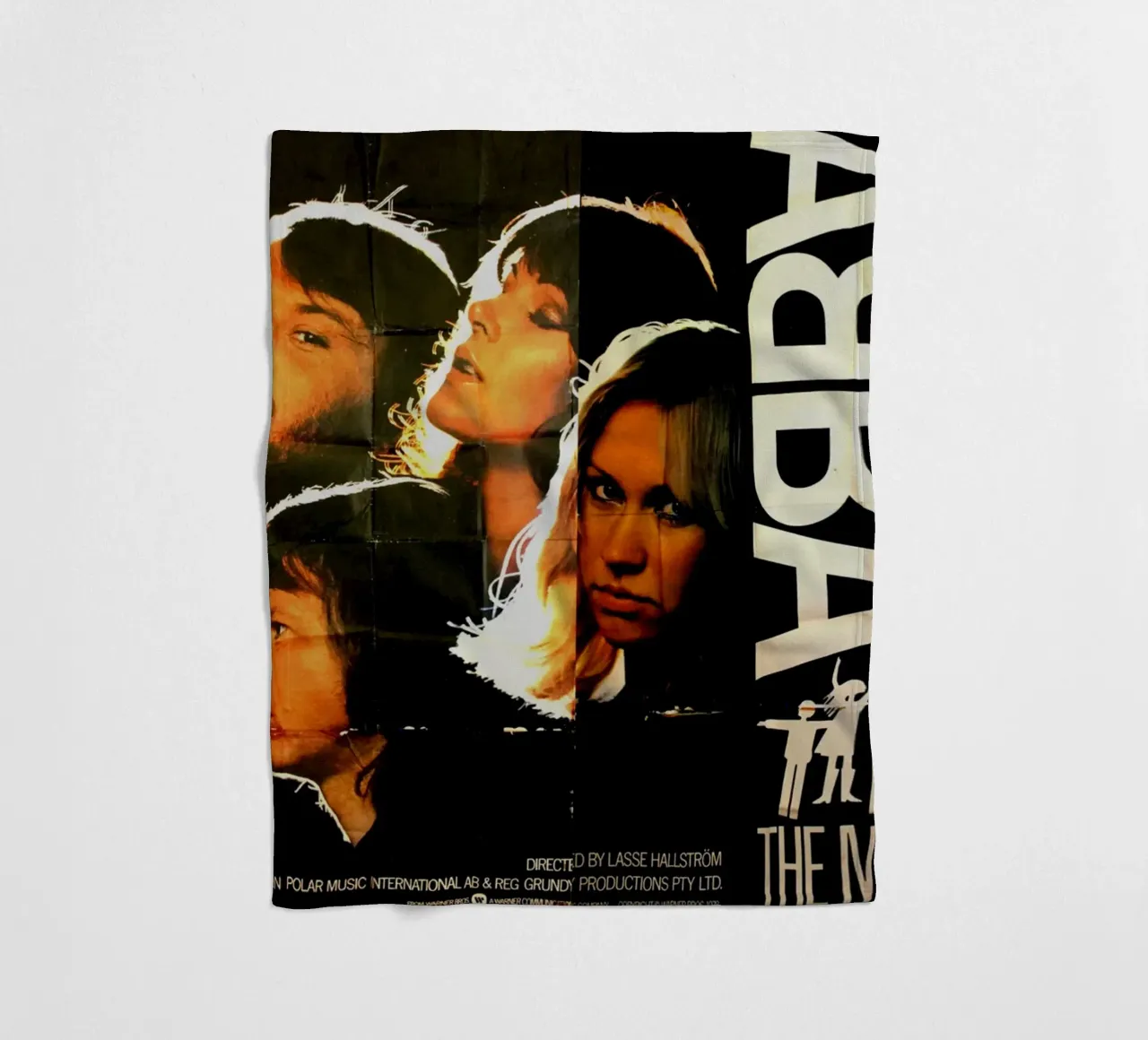 Vintage ABBA Vibes Only fleece blanket by buky