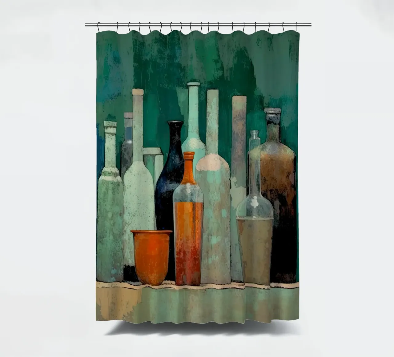 Flessen abstract shower curtain by Imagine