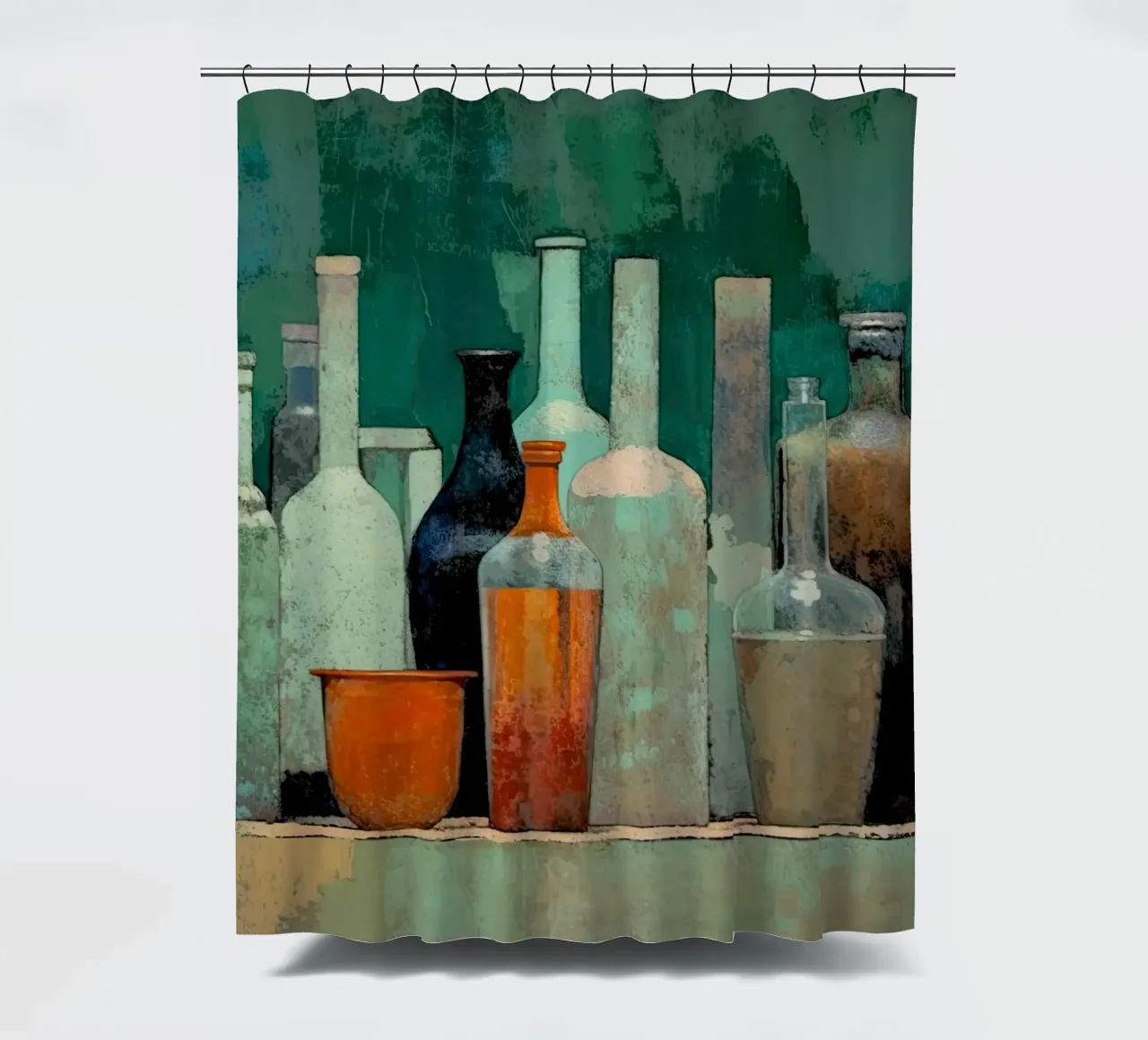 Flessen abstract shower curtain by Imagine