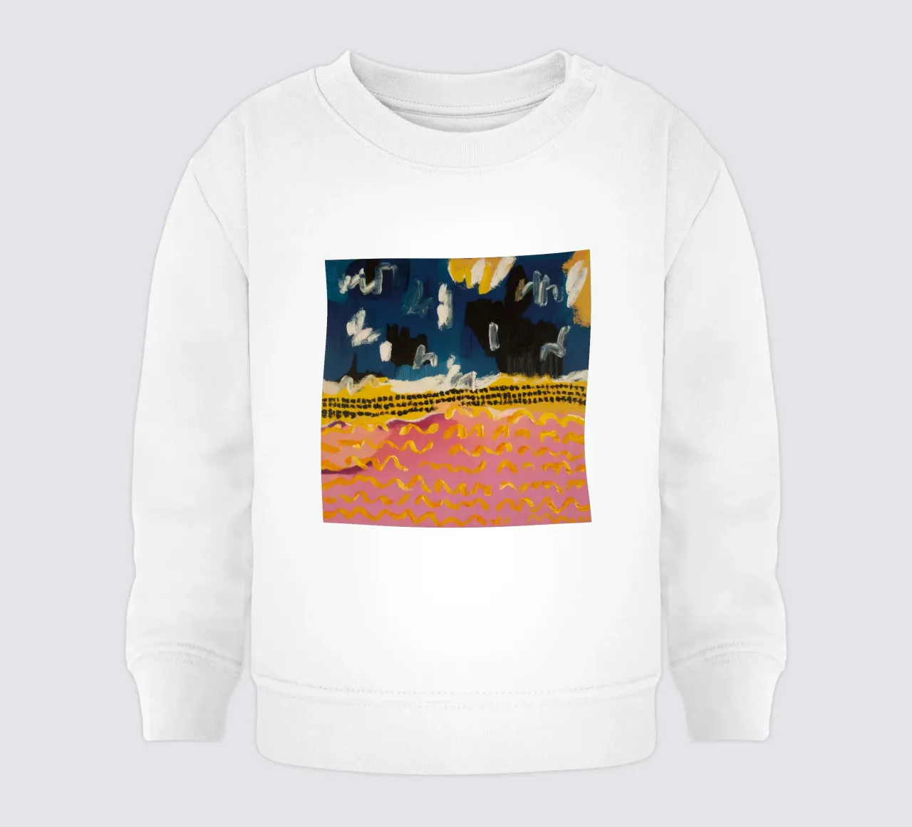 Nocturno Pradera Luciérnagas sudadera de bebé de Sublime Layers