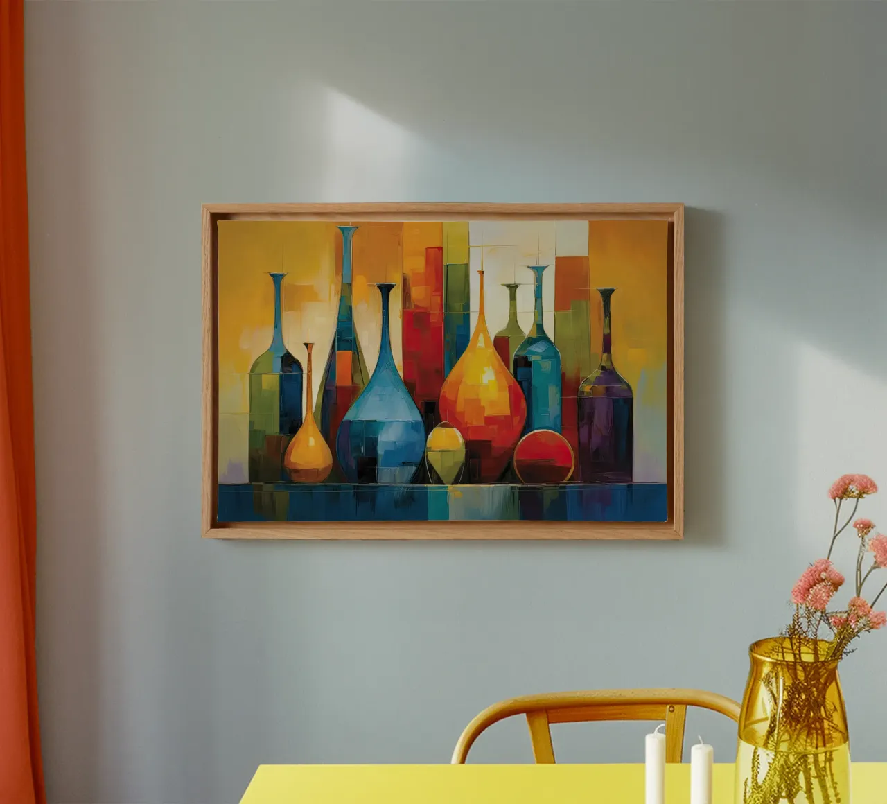 Flessen abstract canvas by Imagine