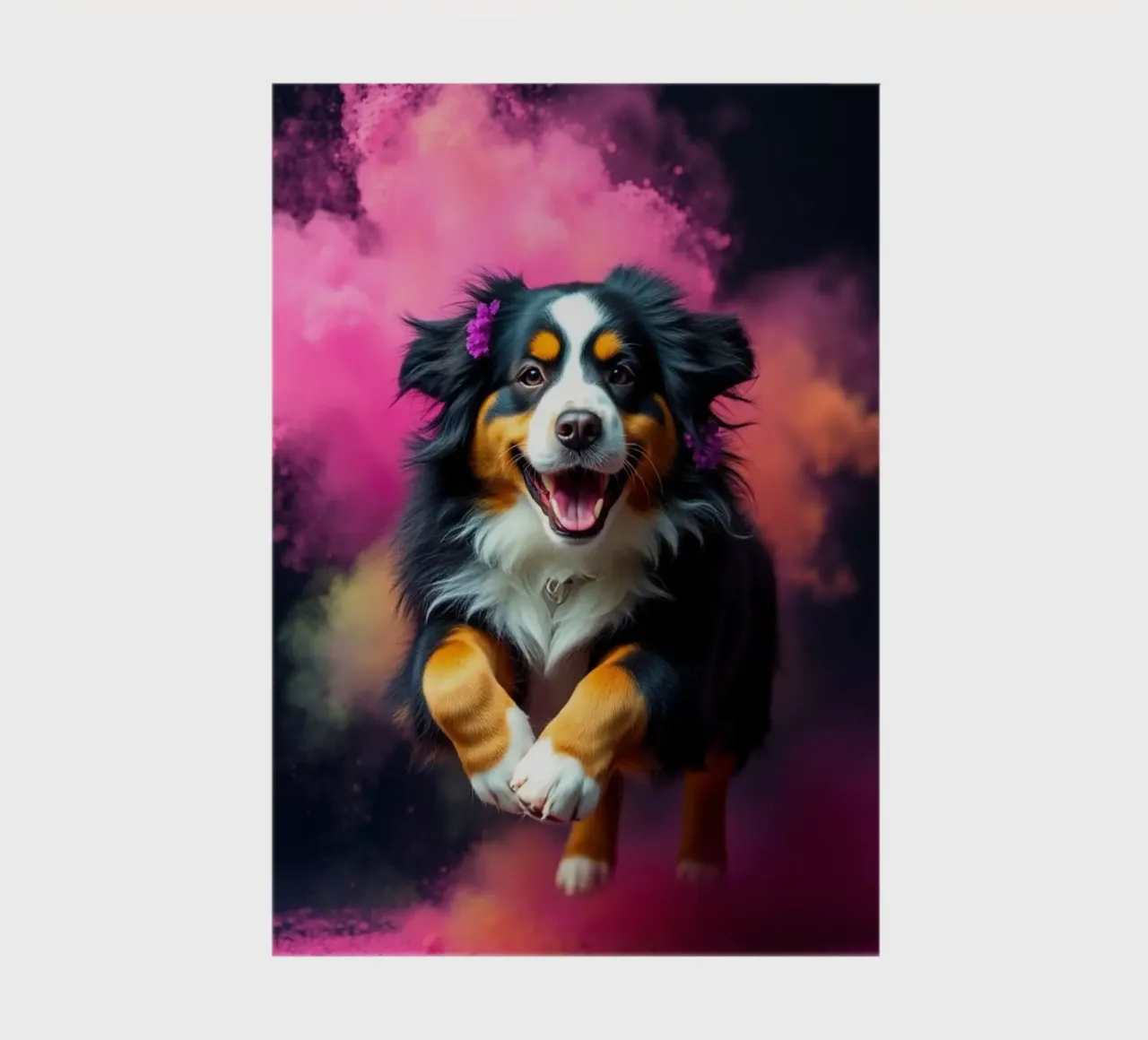 The colorful Bernese Mountain Dog #174 notebook by Yumis.Beargang.and.Me