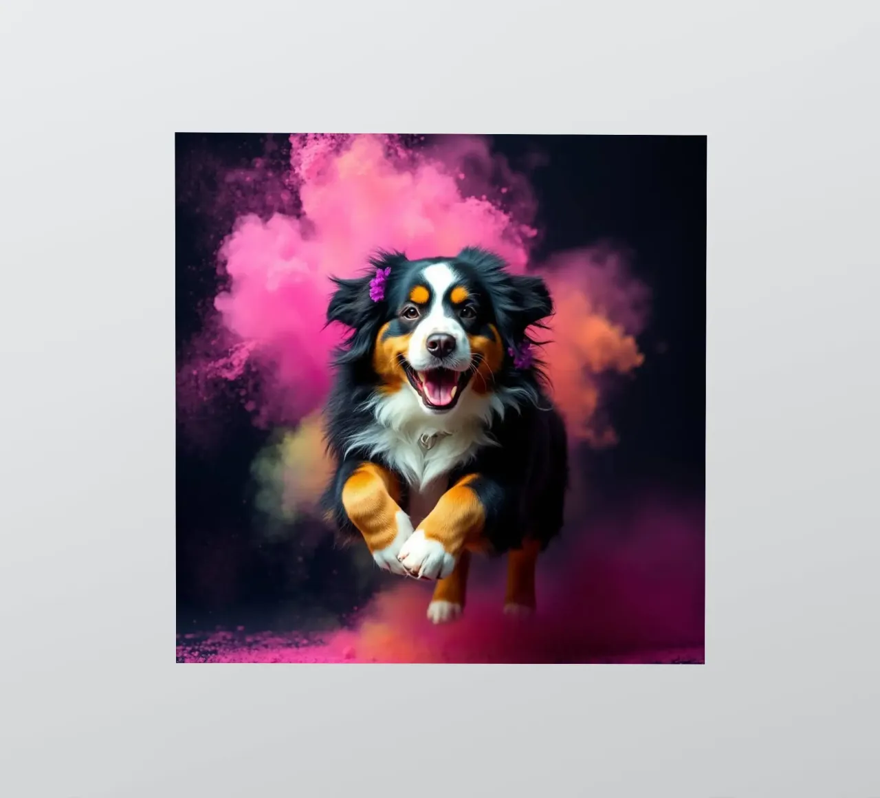 The colorful Bernese Mountain Dog #174 sticker by Yumis.Beargang.and.Me