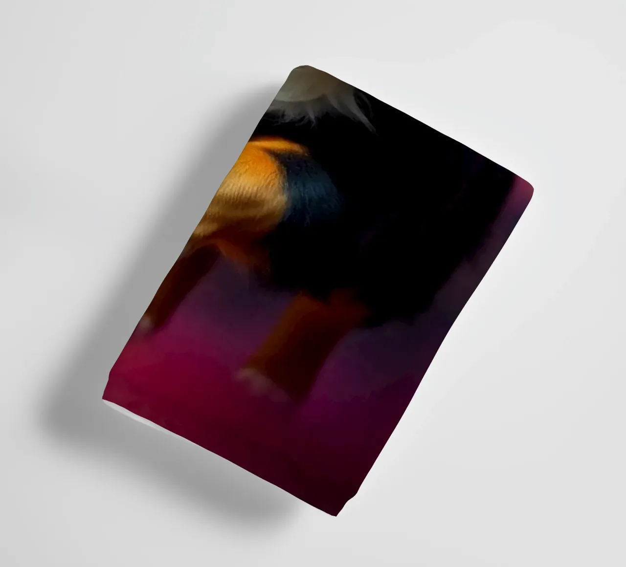The colorful Bernese Mountain Dog #174 towel by Yumis.Beargang.and.Me