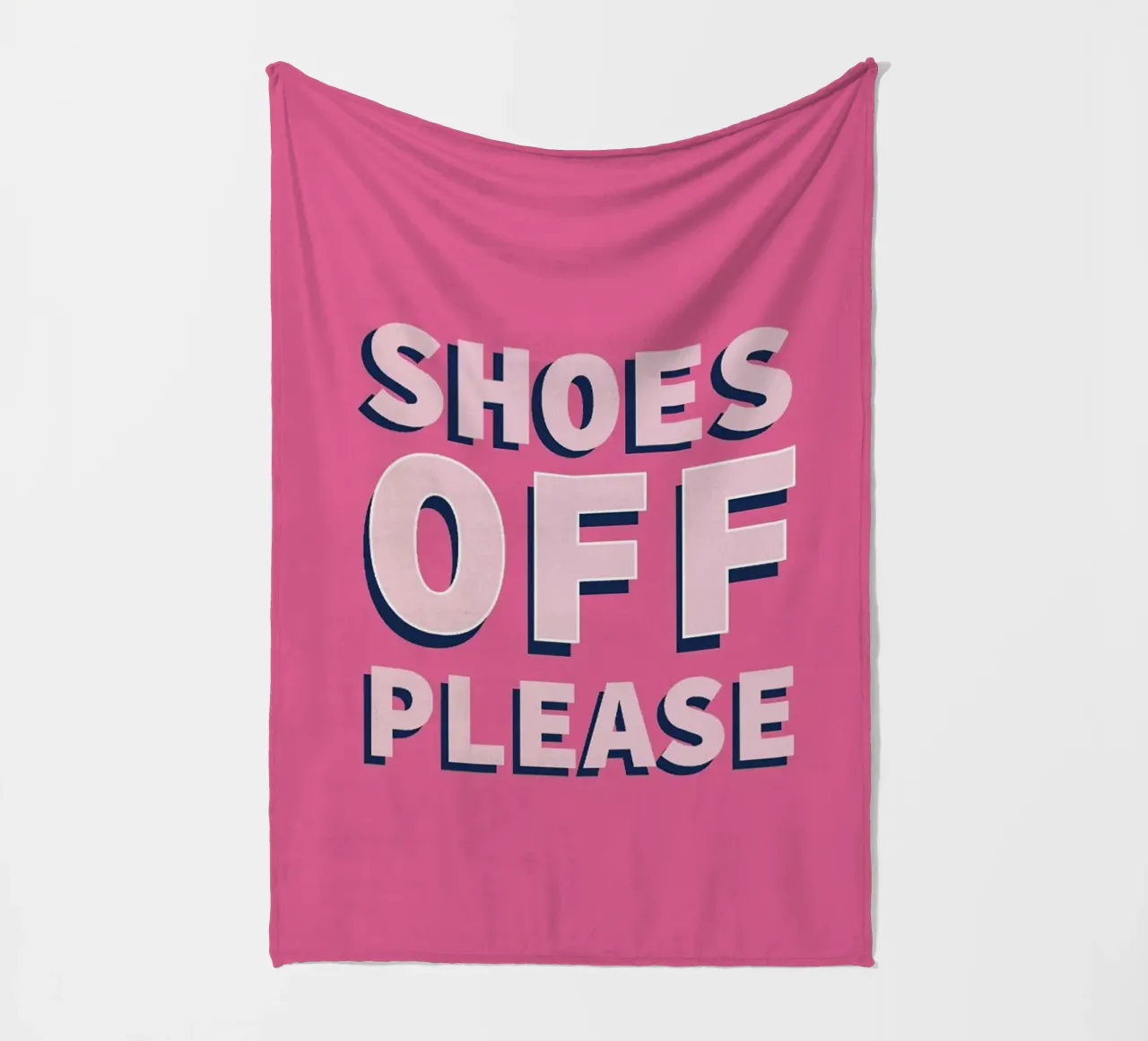 Via le scarpe per favore coperta in pile da Attaboy Dsgn