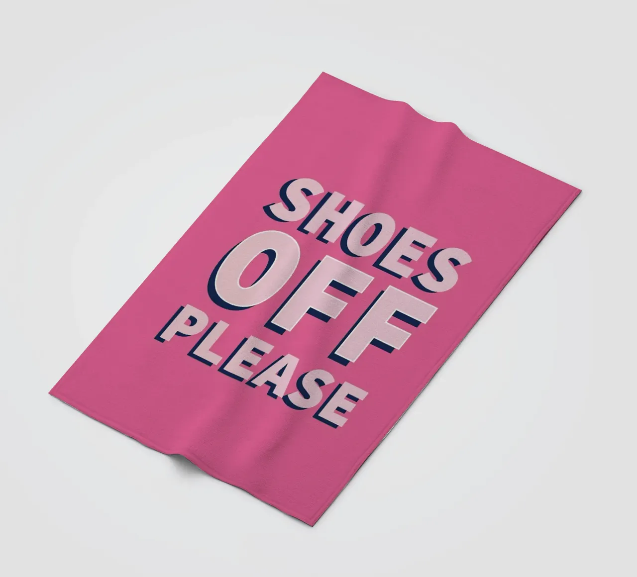 Via le scarpe per favore coperta in pile da Attaboy Dsgn