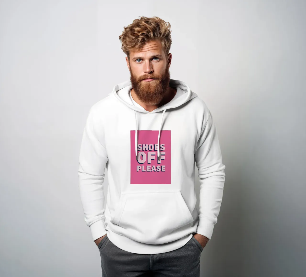 Via le scarpe per favore felpa con cappuccio da Attaboy Dsgn