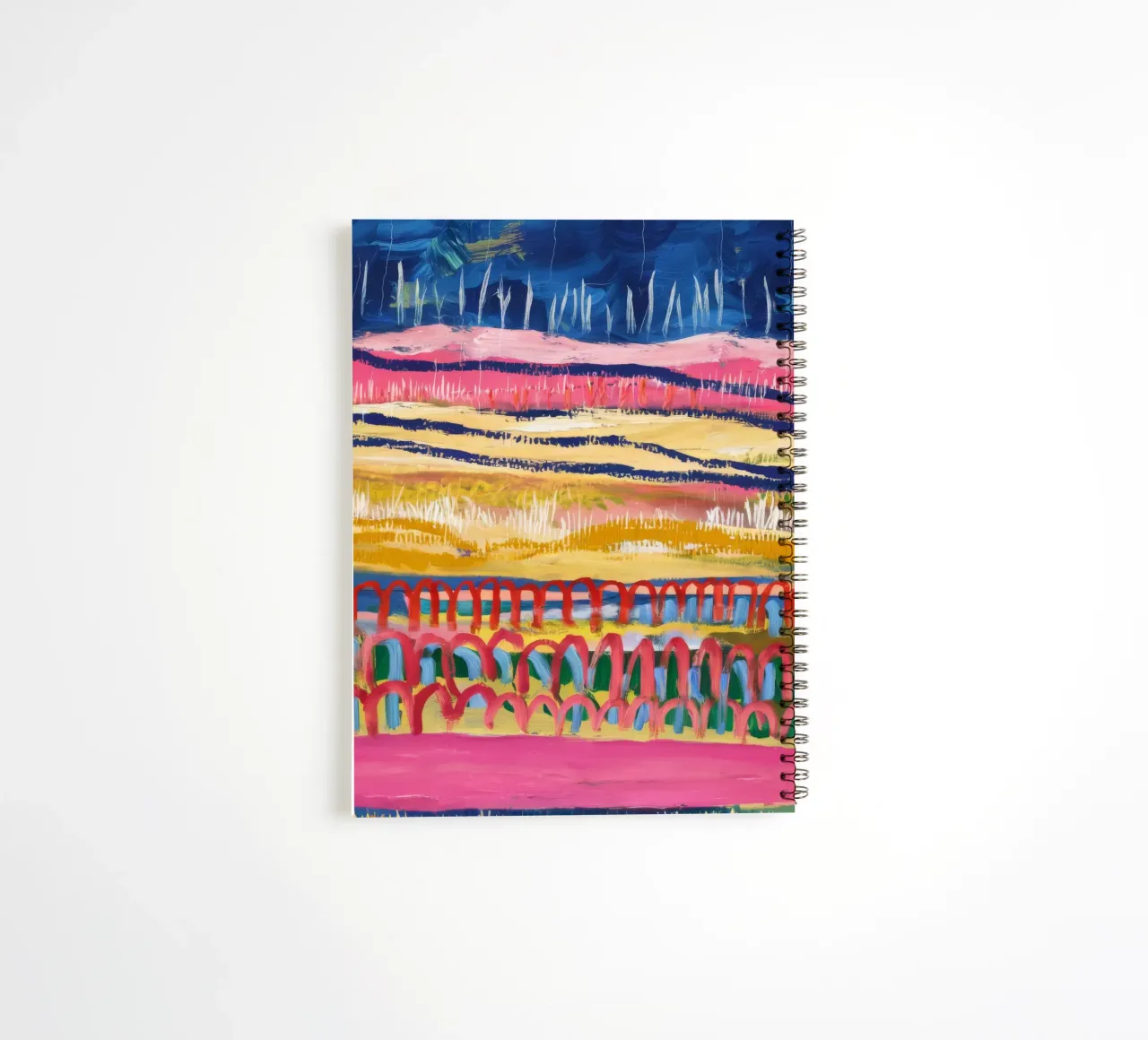 Azure Ochre Dreamscape spiral notebook by Sublime Layers