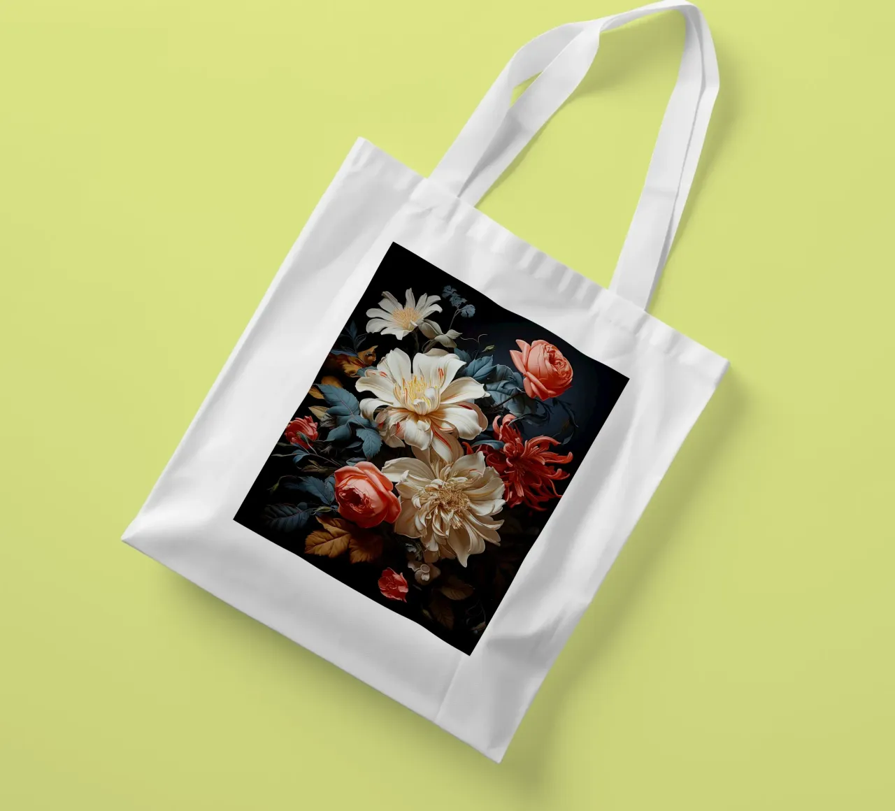 Bloemen stilleven jute draagtas van Imagine
