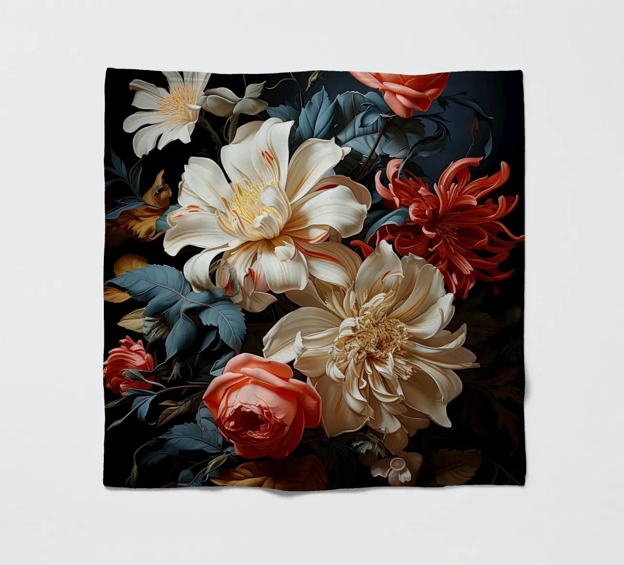 Flowers still life fleece blanket by Imagine
