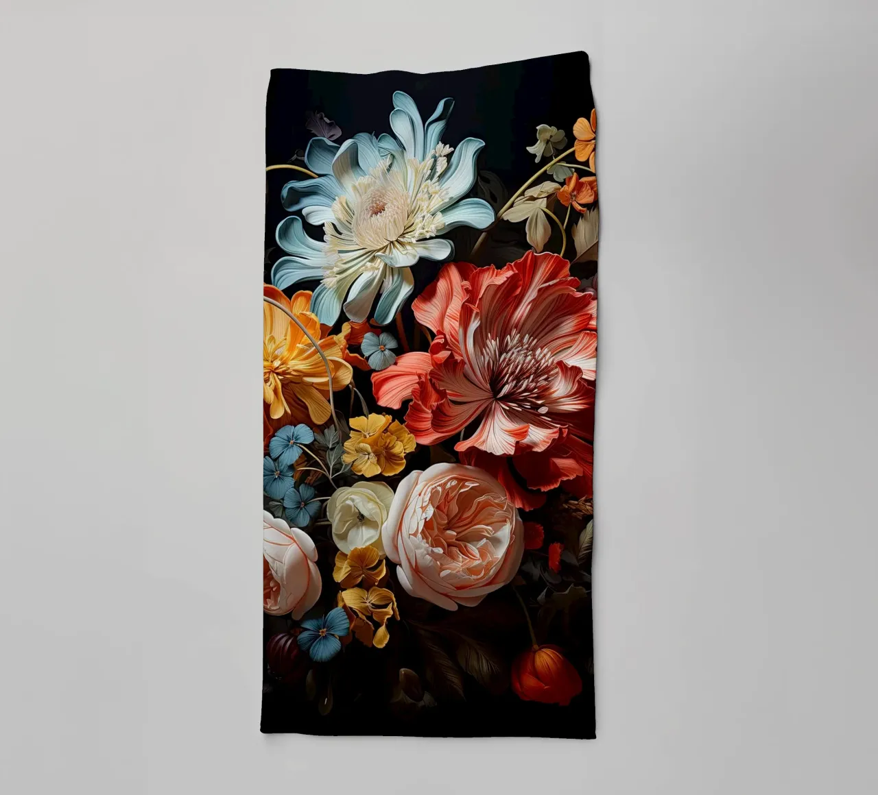 Natura morta di fiori asciugamano da bagno da Imagine
