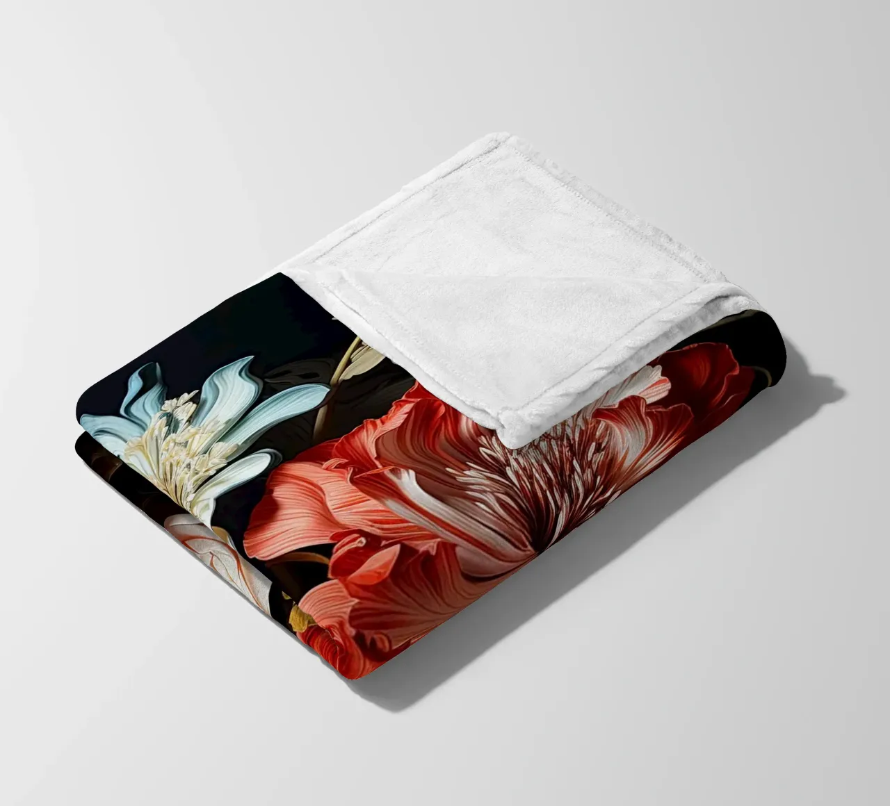 Flowers still life fleece blanket by Imagine