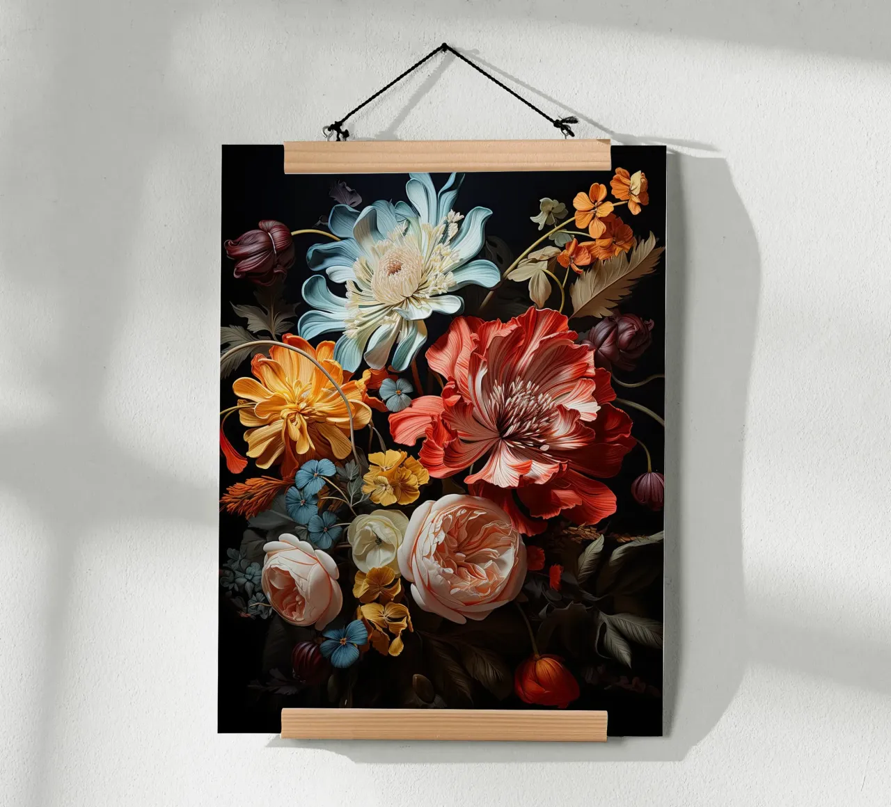 Natura morta di fiori carta hahnemühle da Imagine