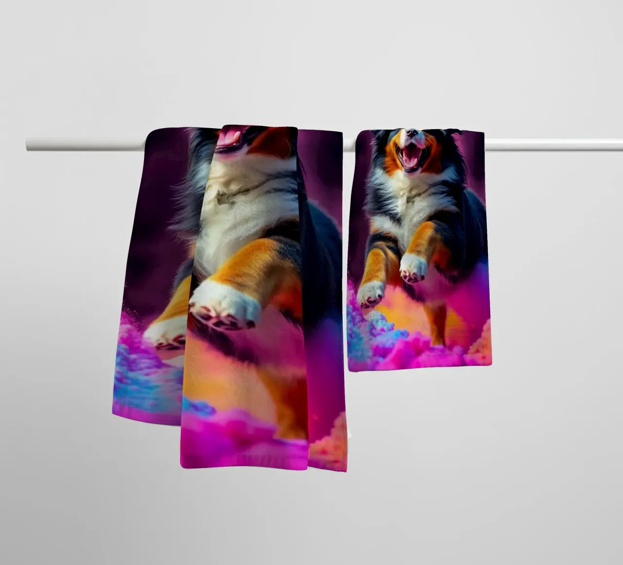 Le bouvier bernois coloré #176 serviette de bain de Yumis.Beargang.and.Me