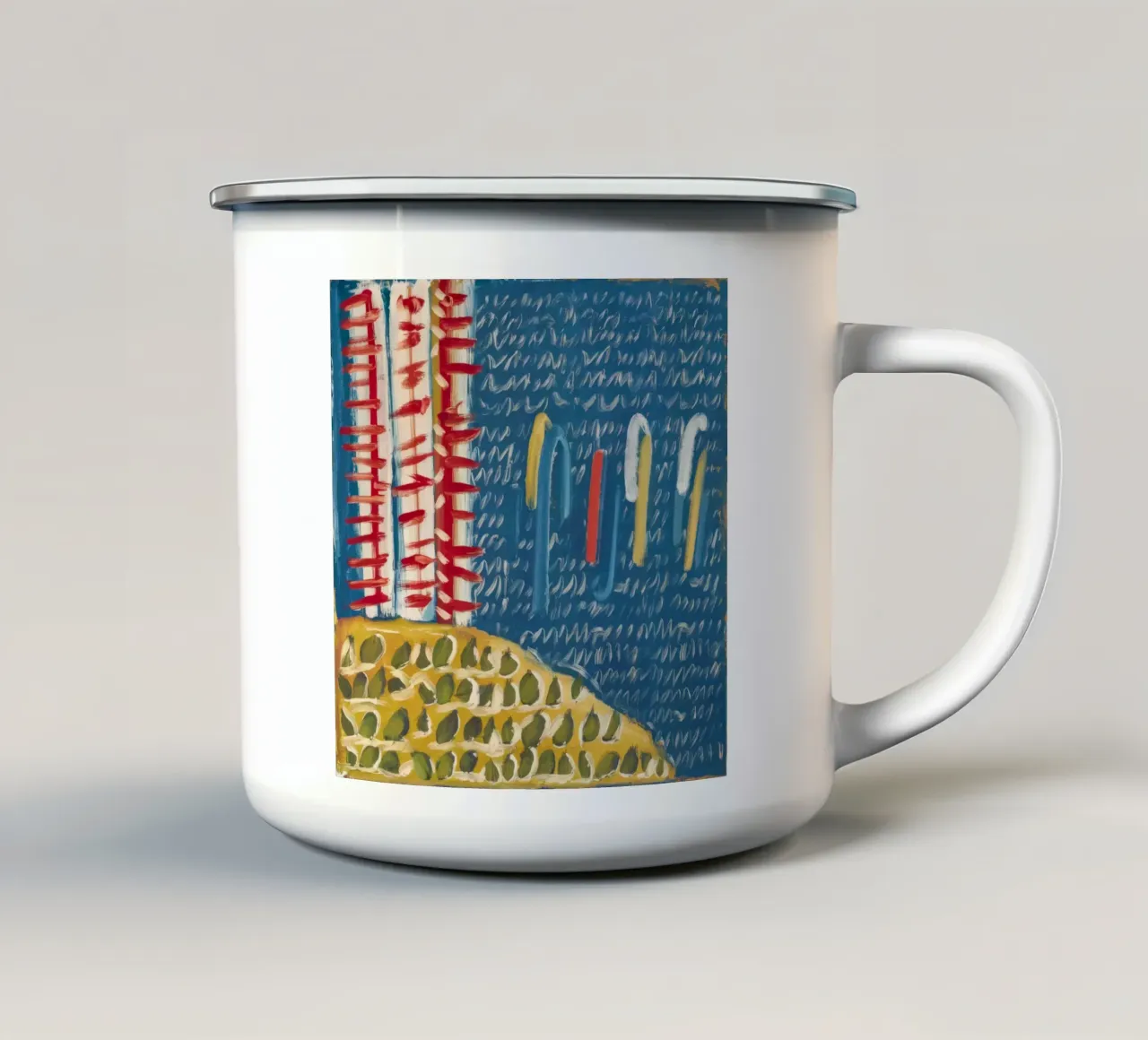 Rapsodia della barriera corallina tazza in smalto da Sublime Layers