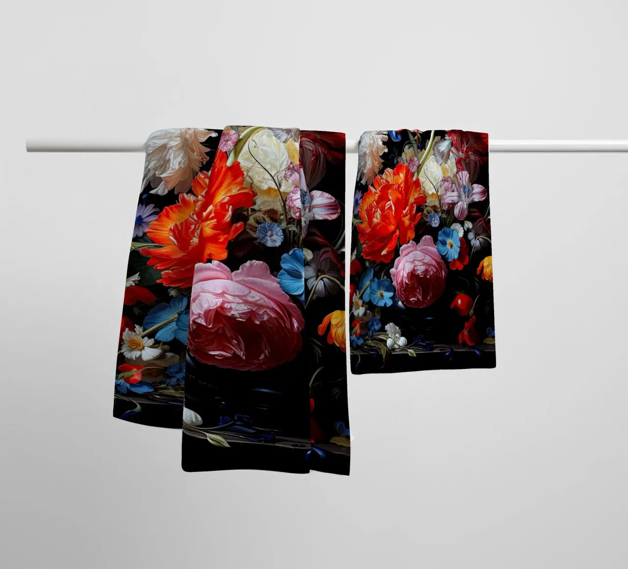 Natura morta di fiori asciugamano da bagno da Imagine