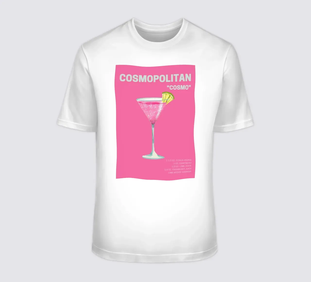 Cosmopolitan Cocktail t-shirt by Attaboy Dsgn