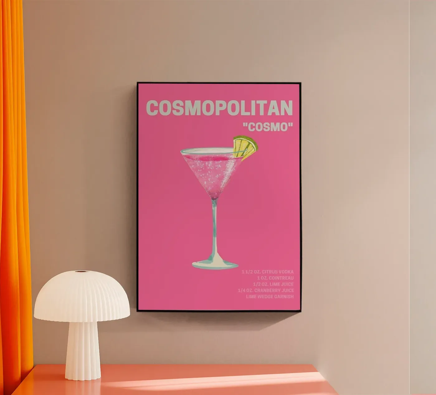 Cocktail Cosmopolitan plexiglass da Attaboy Dsgn