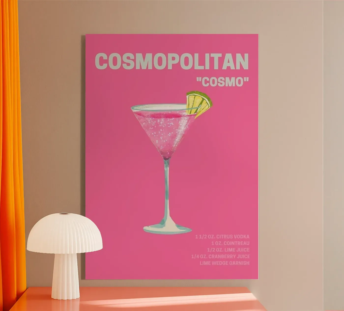Cocktail Cosmopolitan plexiglass da Attaboy Dsgn