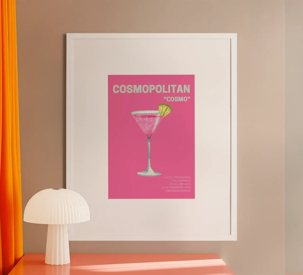 Cocktail Cosmopolitan carta hahnemühle da Attaboy Dsgn