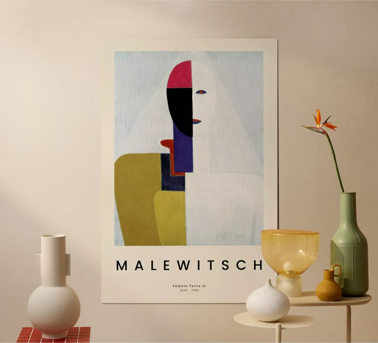 Malewitsch - Female Torso II poster con telaio in plastica da ARTOTHEK