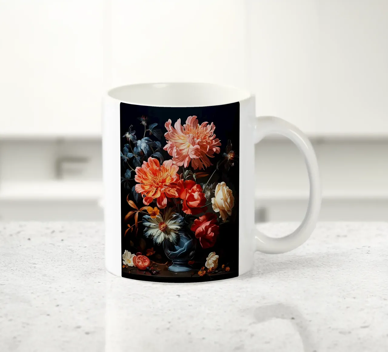 Natura morta di fiori tazza in ceramica da Imagine