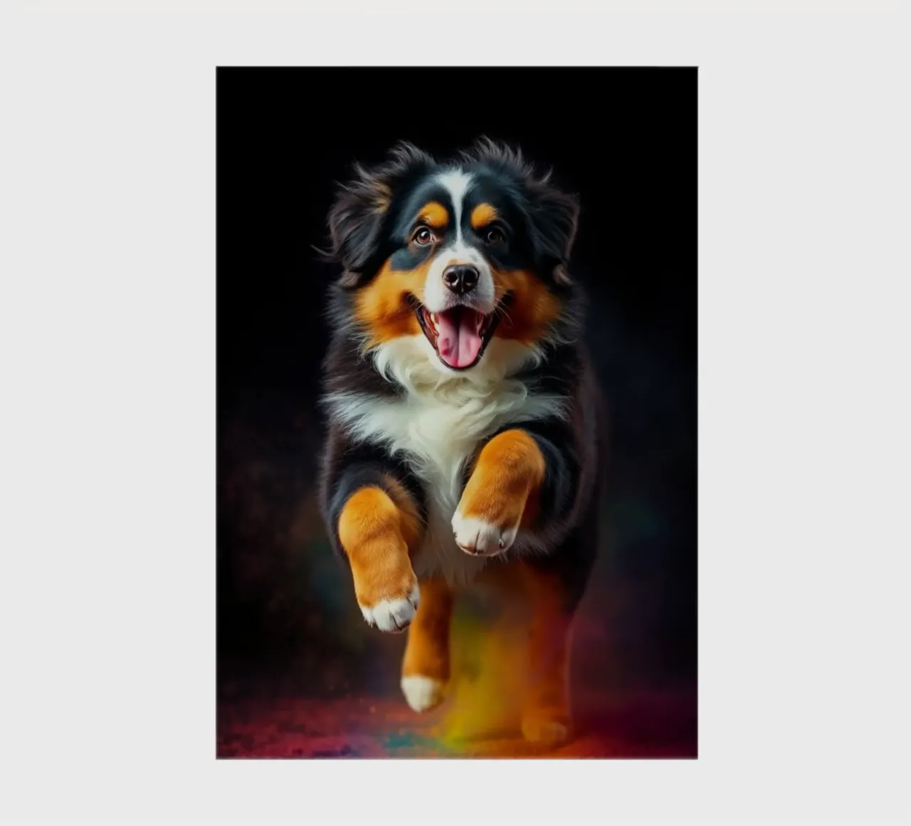 The colorful Bernese Mountain Dog #177 notebook by Yumis.Beargang.and.Me