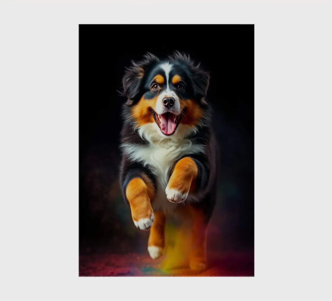 The colorful Bernese Mountain Dog #177 notebook by Yumis.Beargang.and.Me