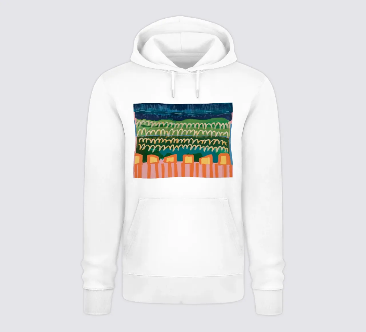 Colline Verdeggianti Armonia felpa con cappuccio da Sublime Layers