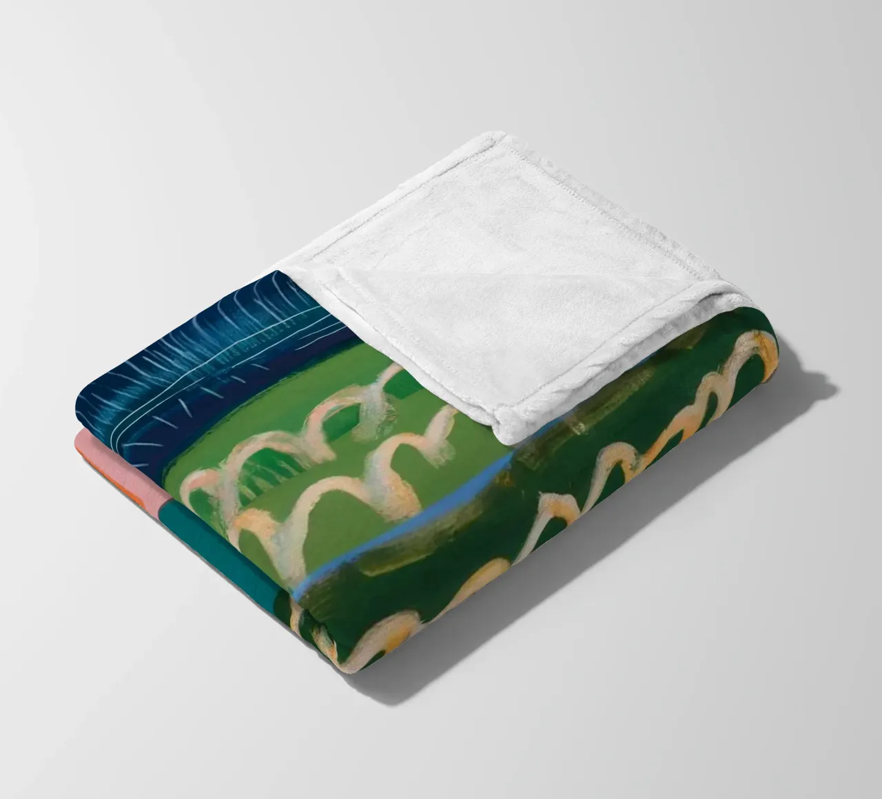 Verdant Hills Harmonie Fleecedecke von Sublime Layers