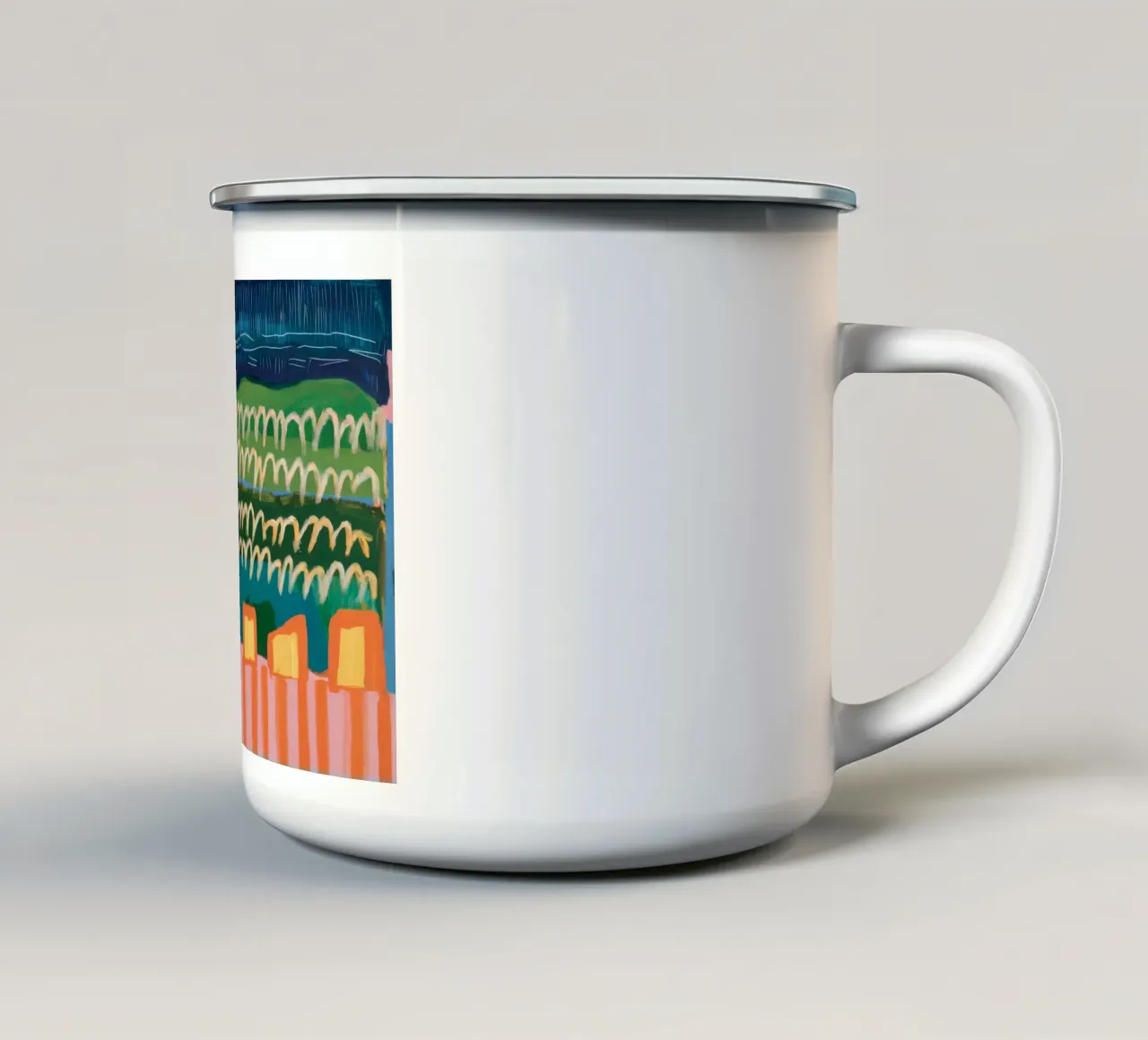Colline Verdeggianti Armonia tazza in smalto da Sublime Layers