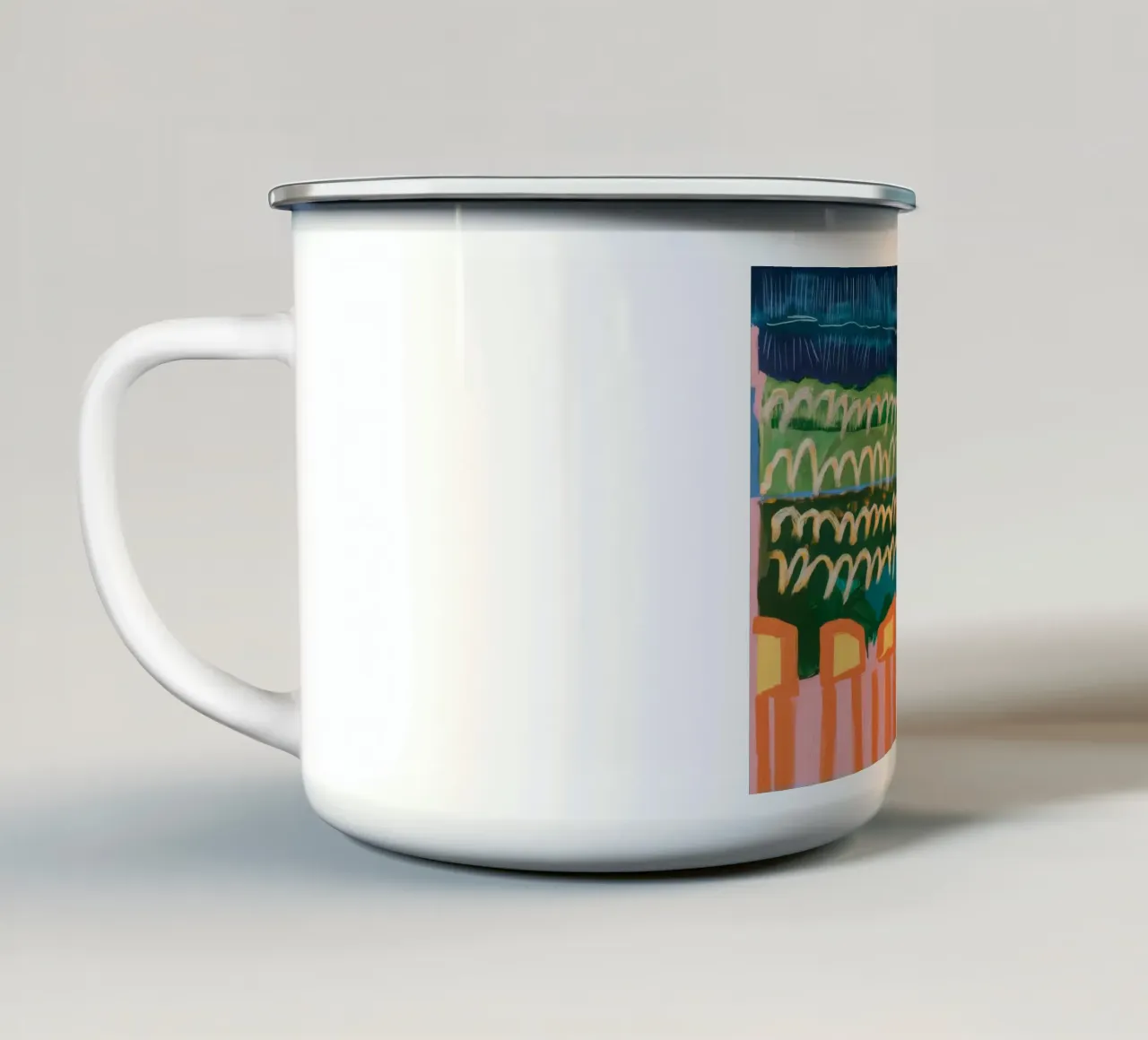 Colline Verdeggianti Armonia tazza in smalto da Sublime Layers