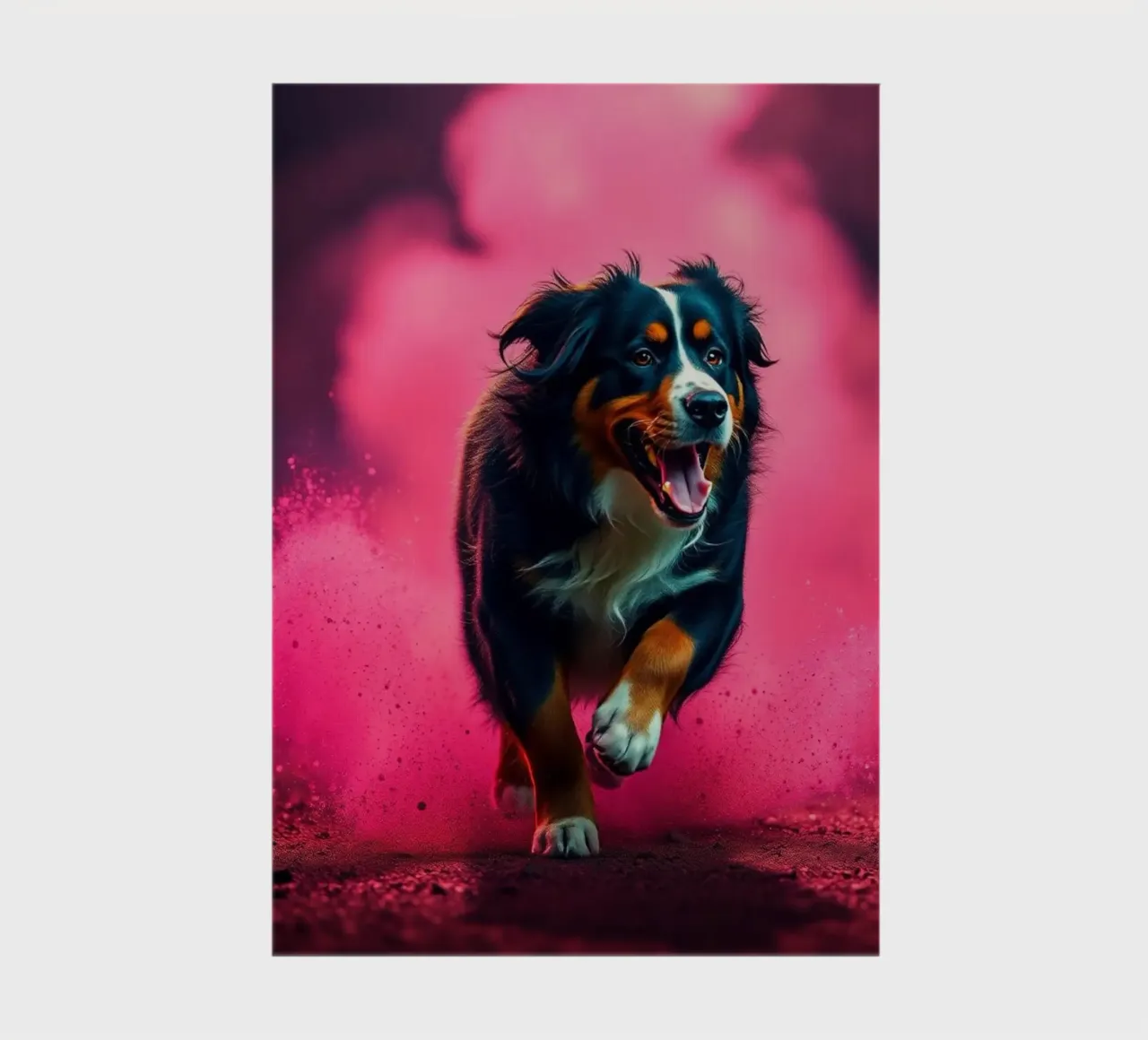 The colorful Bernese Mountain Dog #178 notebook by Yumis.Beargang.and.Me