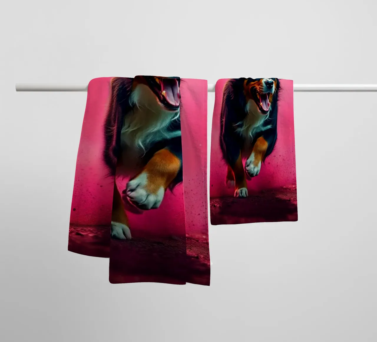 Le bouvier bernois coloré #178 serviette de bain de Yumis.Beargang.and.Me