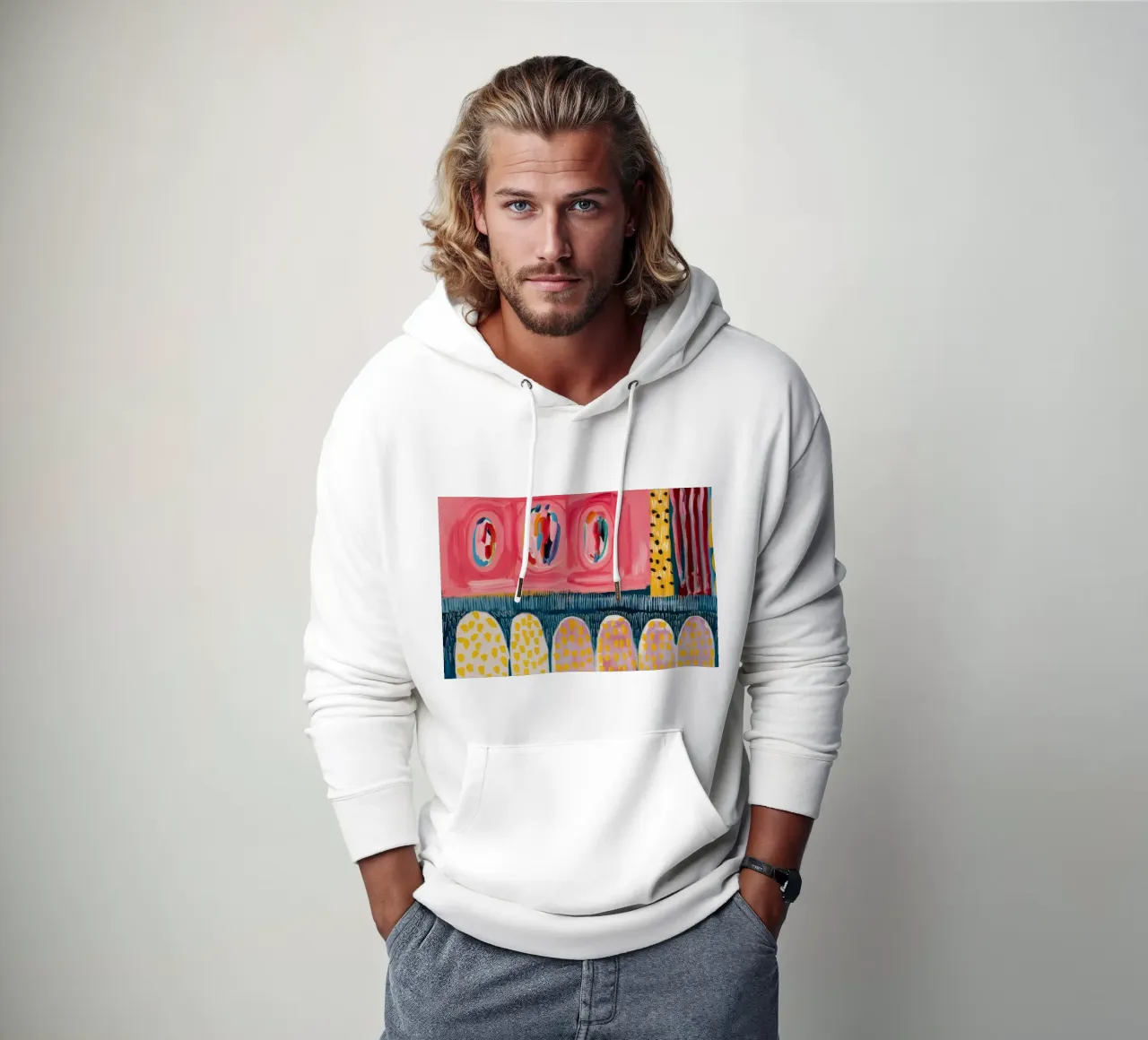 Giubileo del fiore di corallo felpa con cappuccio da Sublime Layers