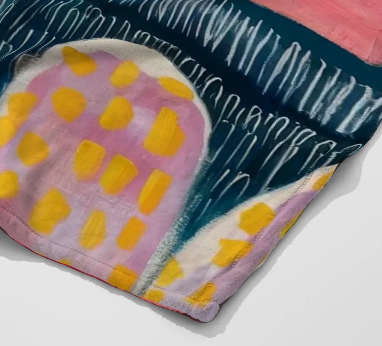 Coral Bloom Jubilee fleece blanket by Sublime Layers