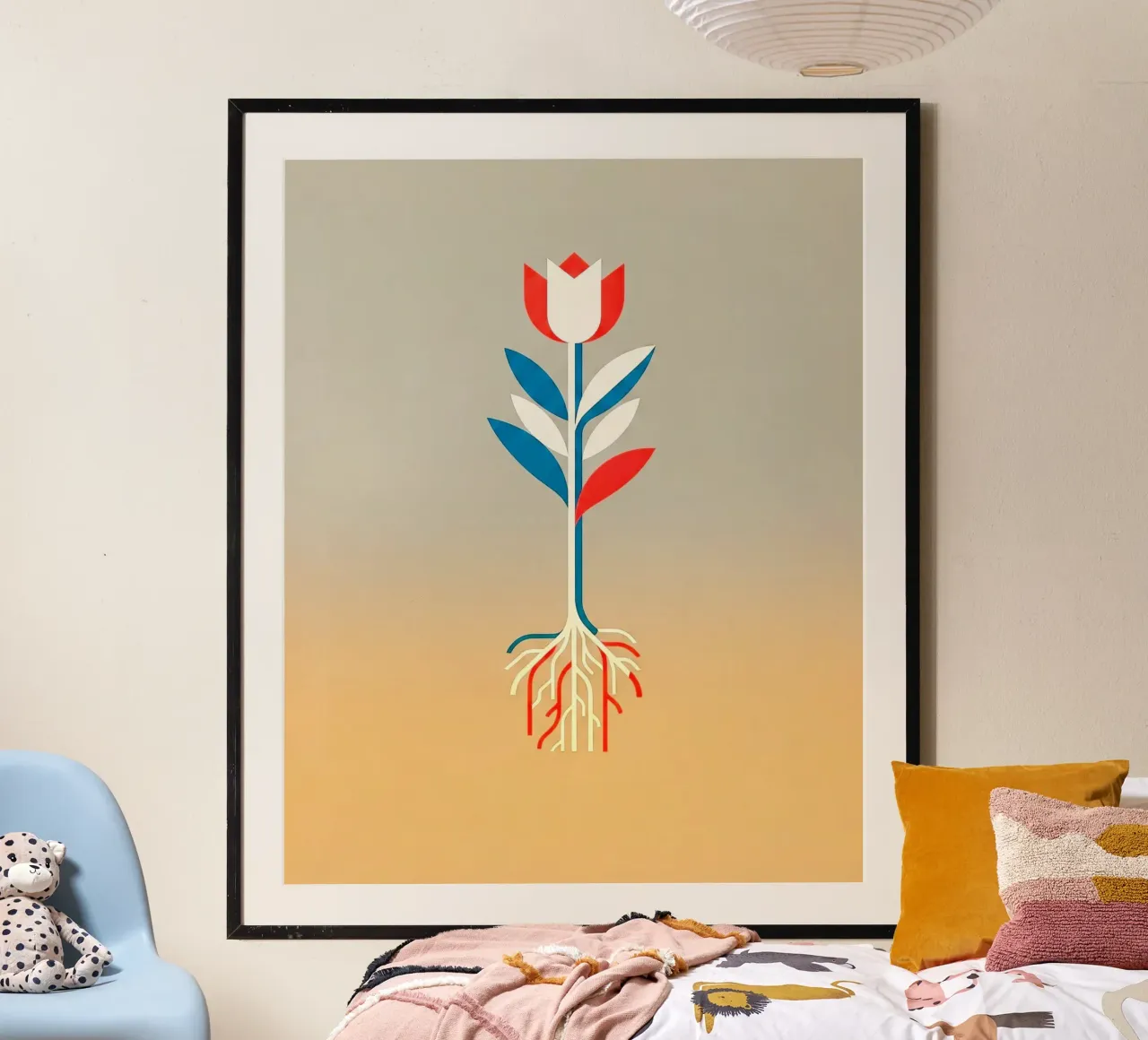 Floral bauhaus #072: Botanical Geometry poster da Zen Design