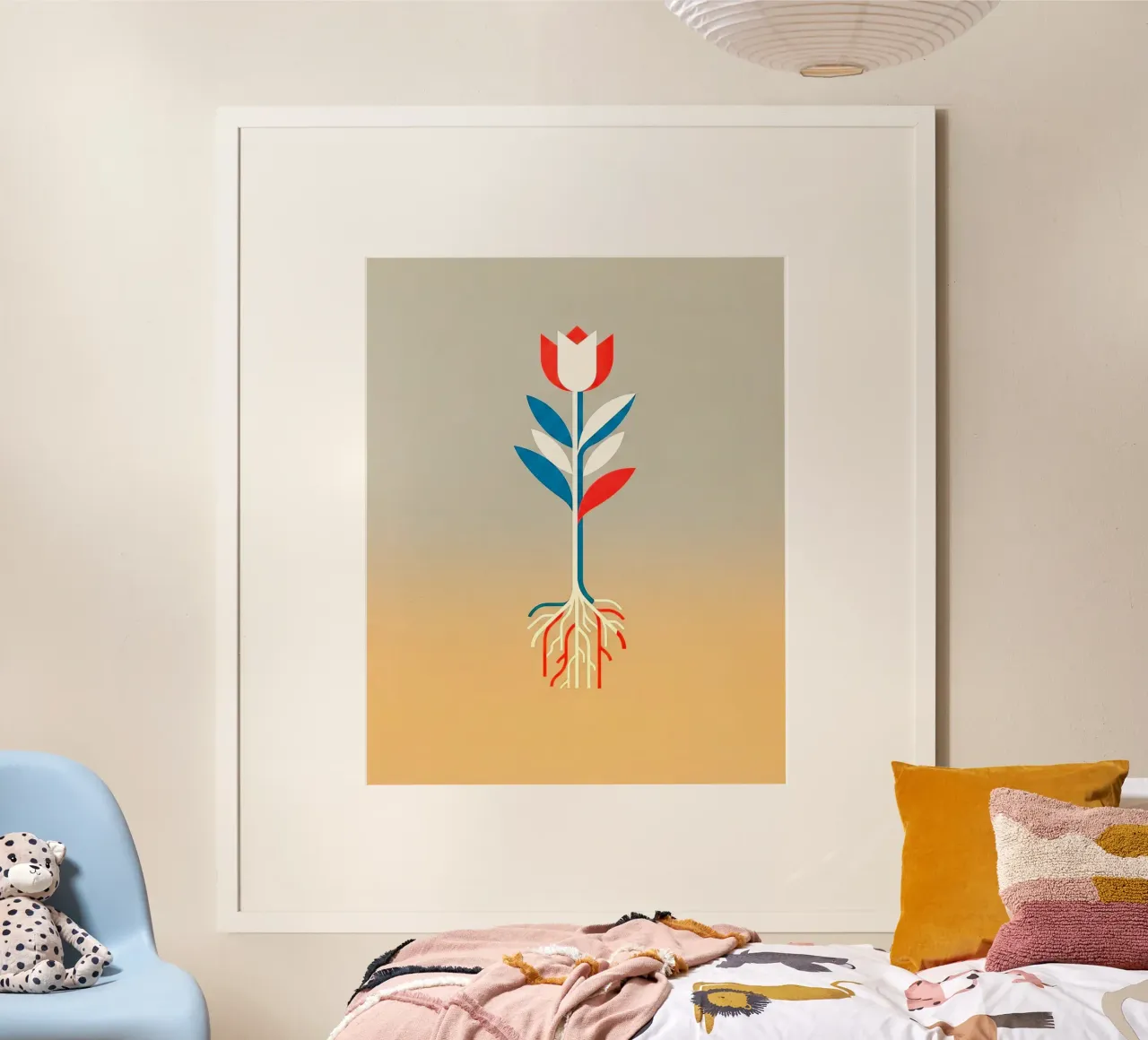 Floral bauhaus #072: Botanical Geometry poster da Zen Design