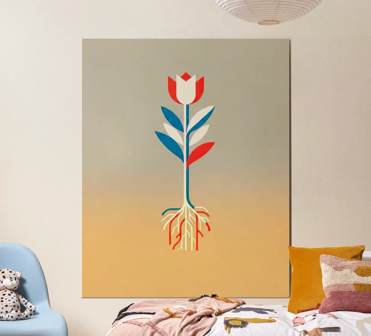 Floral bauhaus #072: Botanical Geometry poster da Zen Design