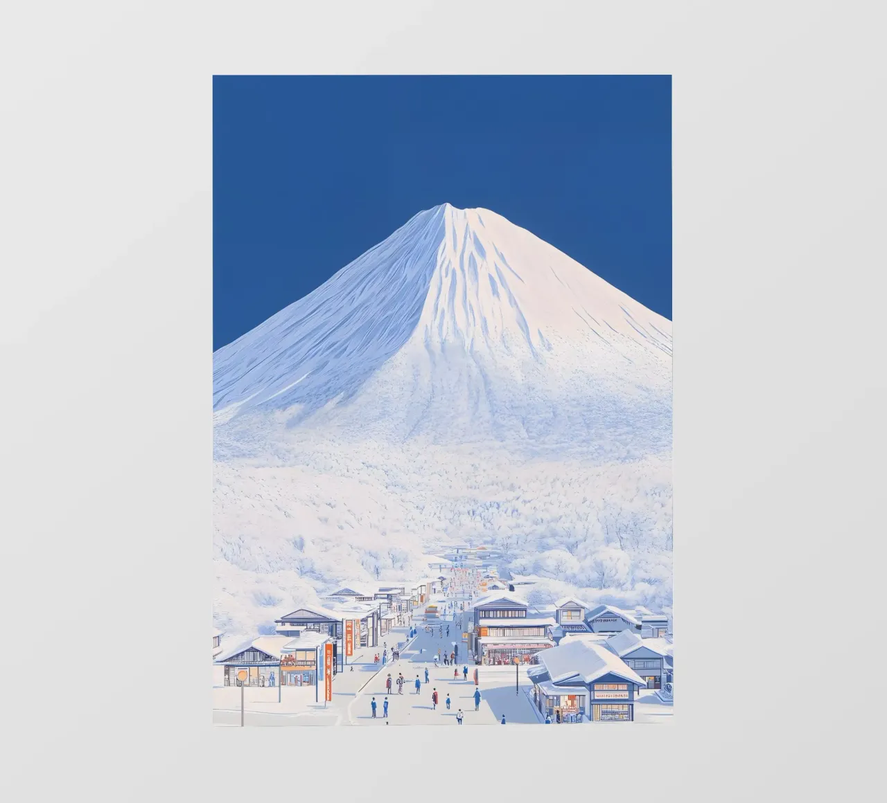 Snowy Mount Fuji photo wallpaper by Attaboy Dsgn