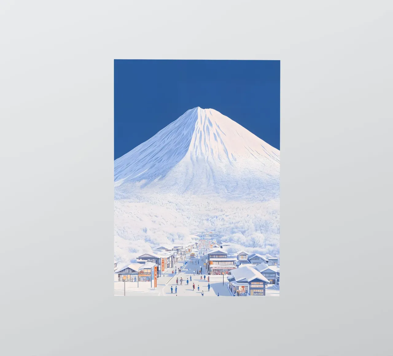Snowy Mount Fuji sticker by Attaboy Dsgn