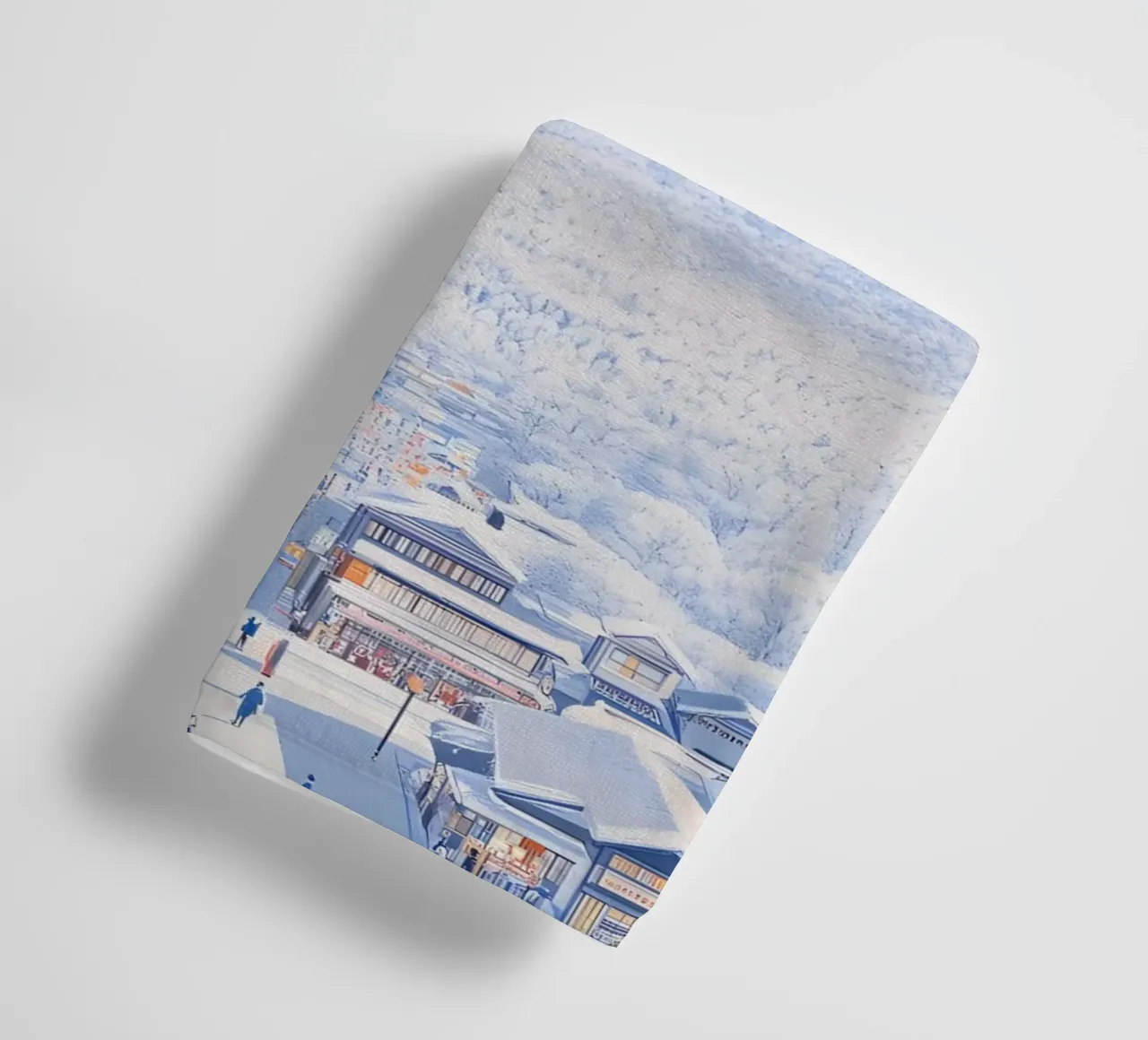 Snowy Mount Fuji asciugamano da bagno da Attaboy Dsgn