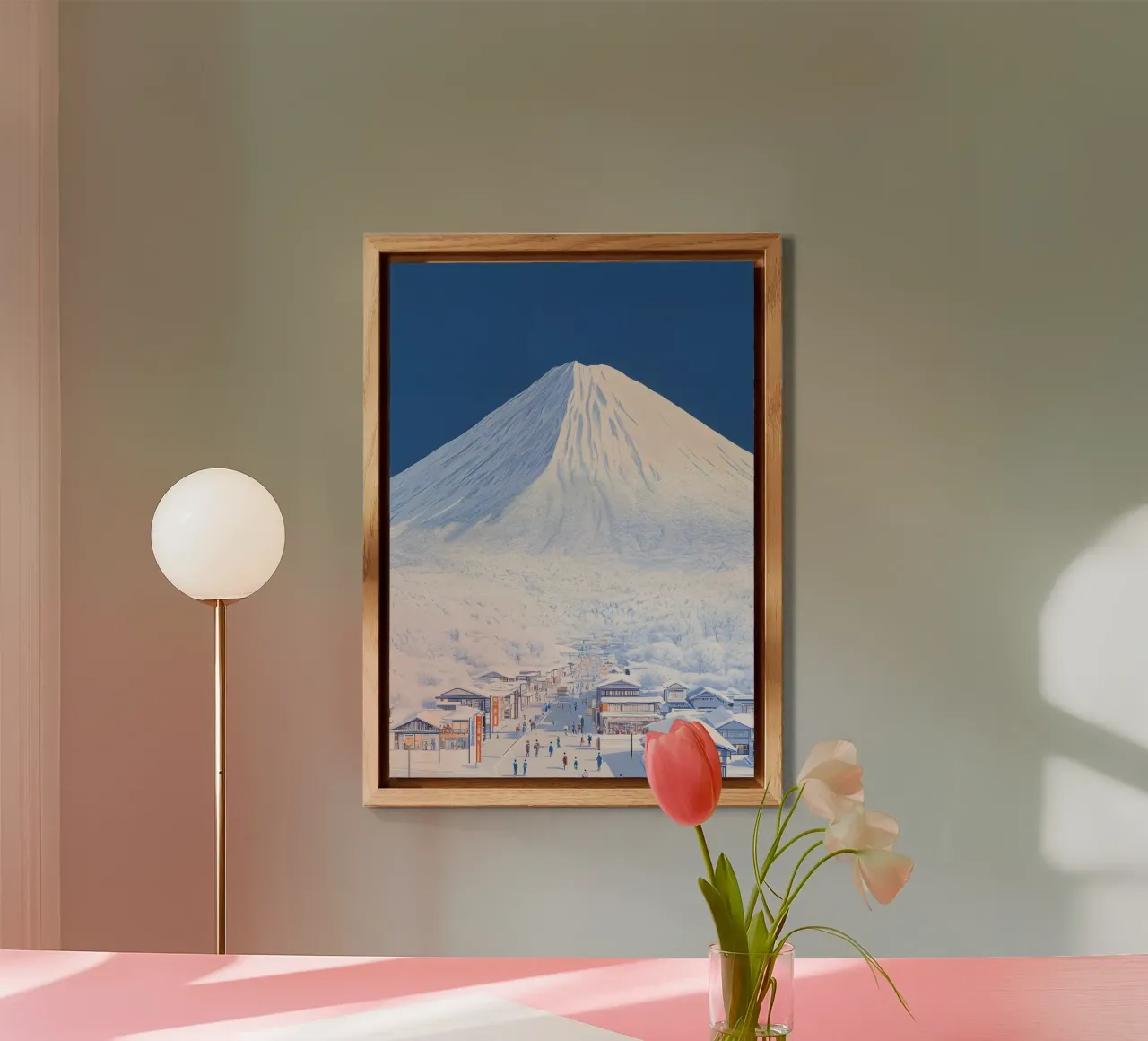 Snowy Mount Fuji forex plate by Attaboy Dsgn
