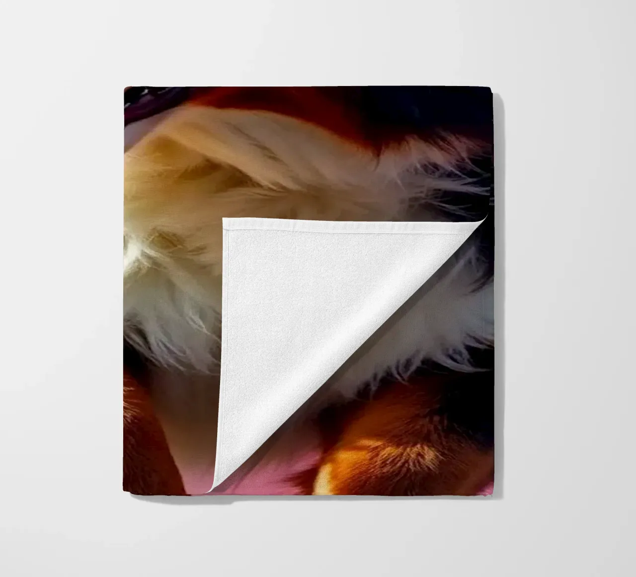 The colorful Bernese Mountain Dog #180 beach towel by Yumis.Beargang.and.Me