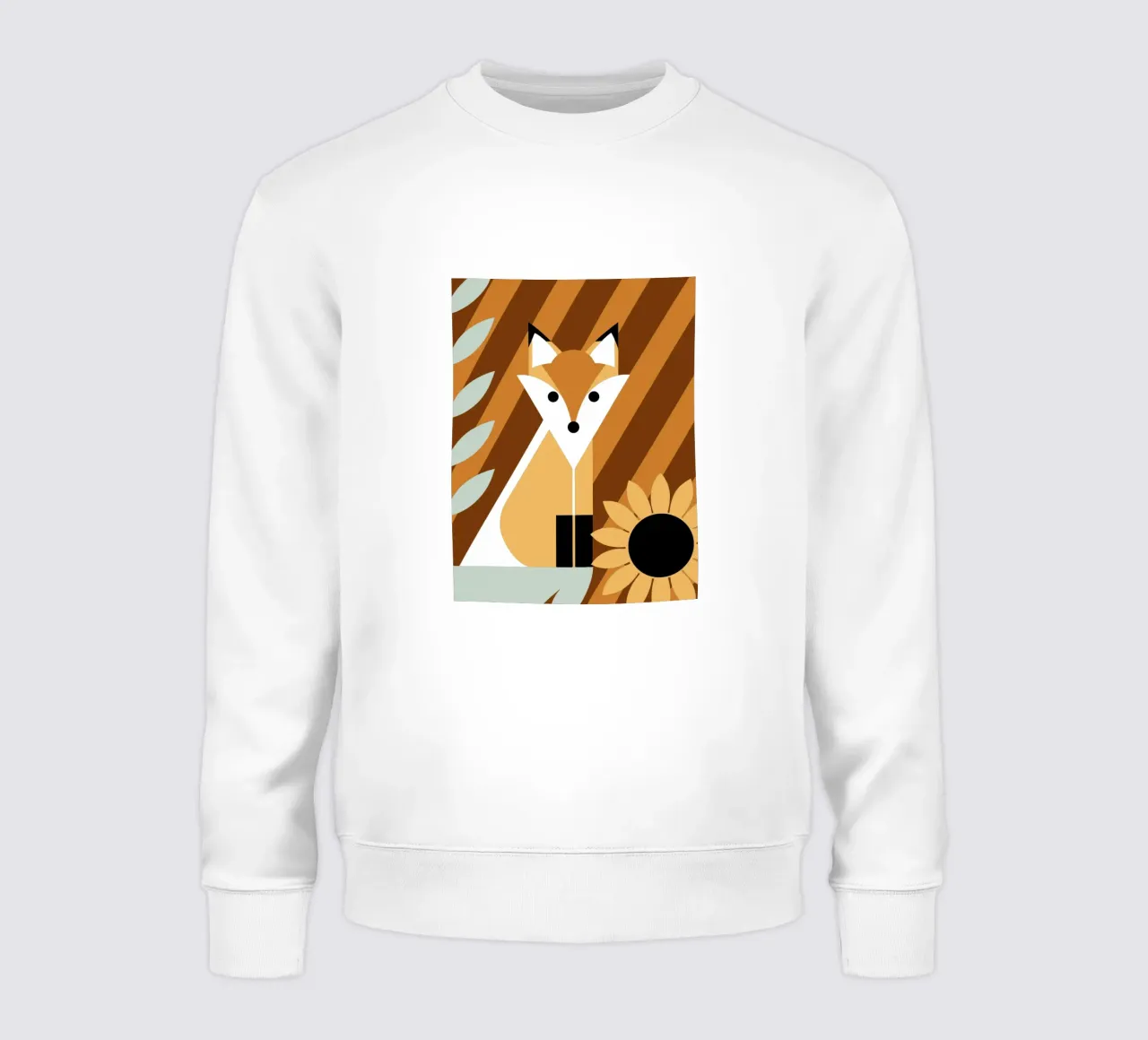 Zorro y flor del sol sudadera de LOOK DIFFERENT