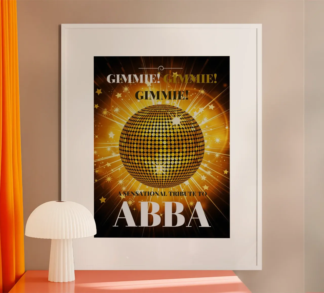 Une histoire d'amour vintage avec ABBA poster de buky