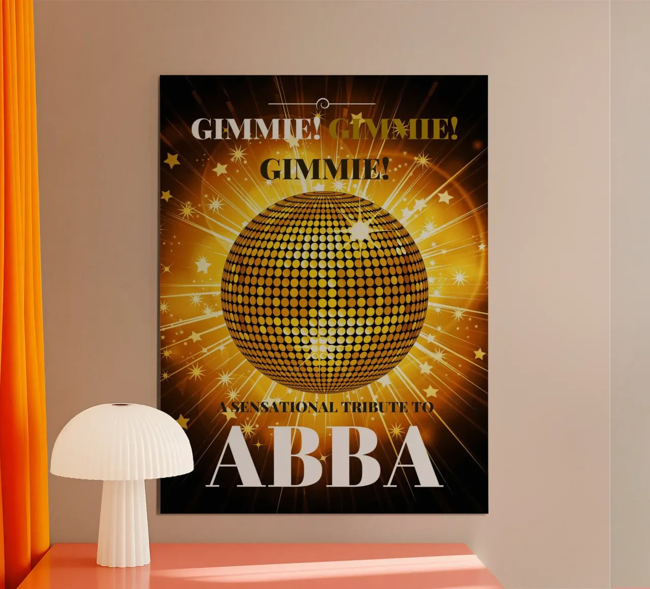 Une histoire d'amour vintage avec ABBA poster de buky