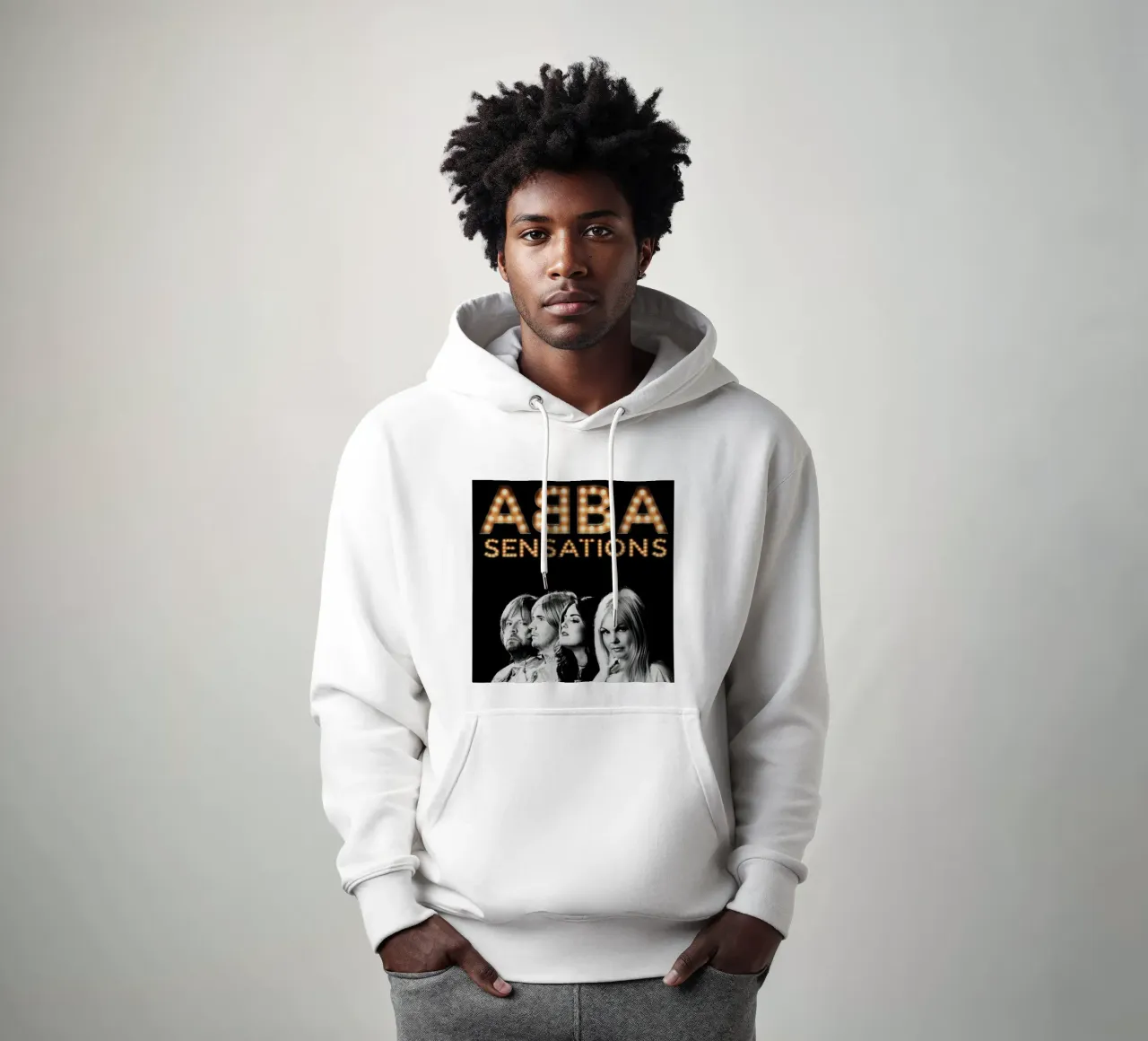 ABBA Melodie nel tempo felpa con cappuccio da buky