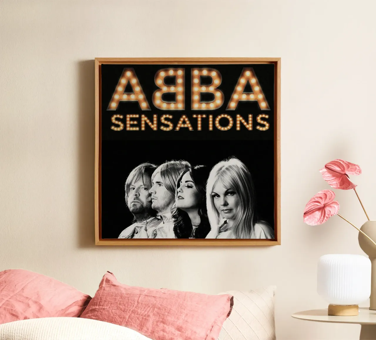 ABBA Melodie nel tempo tela con Cornice a cassetta da buky